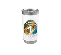 Big Sur California Pacific Coastal Highway 1 Graphic Design Stainless Steel Insulated Tumbler