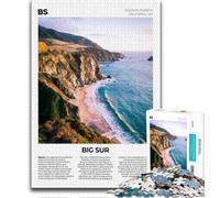 Big Sur Puzzles 1000 Pieces for Teenagers,Pattern Assembly Fun at Home Activities,Birthday Present,Travel Gifts 38x26cm