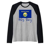 Big Sy Montana Souvenir Raglan Baseball Tee