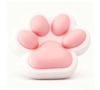 Big Taba Cat Paw Squeeze Toys for Stress Relief , 5 Inch Jelly Kitty Paw Kit Soft Cat Paw Squeeze Handmade Toy Cute Pink & White Fidget Toys for Kids Teenagers Adults Home Office Relaxing