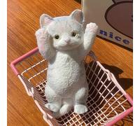 Big Taba Squishy Cat, Fluffy Sticky Soft Realistic Cat,Stress Relieving Cute Large Cat Toys for Family or Friend (Cheese Cat)