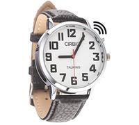 Big Talking Watch with Jumbo Numbers for Visually impaired with North American Male Voice, Black, English