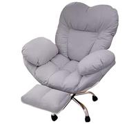 Big & Tall Executive Office Chair 400lbs, Oversized High Back Recliner with Footrest, Ergonomic Gaming Chair, 360° Swivel Seat, Gray - Ultimate Comfort & Support