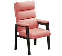 Big & Tall Heavy-Duty Leather Office Chair - Comfortable Guest Seating for Meetings, Conferences & Waiting Rooms - Sturdy Metal Frame, No Wheels, Executive Style