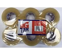 Big Tape - Low Noise - Clear Tape - 48mm x 150m - 6 Pack (Clear Tape)