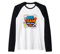 Big Team Family Mode On Raglan Baseball Tee