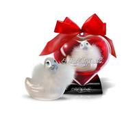 Big Teaze Toys Small White Sweet Heart Vibrating Massage Duck