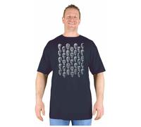 Big Tee Shirt Big Mens Black Zombie Horde T Shirt Cotton Skull Dark Theme Scary Large Man Oversized Tall for Sizes M L XL 2XL 3XL 4XL 5XL 6XL 7XL 8XL, Size : 8XL