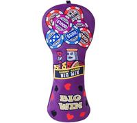 Big Teeth Big Win Golf Driver Headcover, Driver 460cc Golf Head Cover,Golf Head Covers Golf Club Protector for Men, Casino Poker Golf Club Head Covers Purple