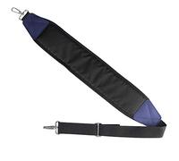 Big Teeth Golf Bag Shoulder Strap Single Padded Adjustable Universal Replacement with 2 Stainless Metal Hooks Black&blue