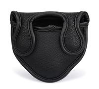 Big Teeth Golf Mallet Putter Headcover Magnetic Fits Odyssey 2-Ball Series Club PU Leather Black