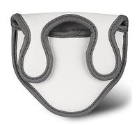 Big Teeth Golf Mallet Putter Headcover Magnetic Fits Odyssey 2-Ball Series Club PU Leather White Improved version