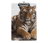 Big Tiger Acrylic Clipboard with Low Profile Metal Clip A4 Size Clipboards Cute Board Holds 100 Sheets Perfect for Calligrapher Office Workshops and Event