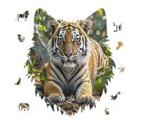Big Tiger Jigsaw Puzzle 175PCS Wolf Head Design Puzzle Wooden Jigsaw Puzzles for Adults Families
