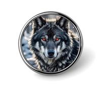 Big Tiger Lapel Pin Fashion Brooch Pin Cute Button Badges Round Button Pins Enamel Pins Metal Pinback for Hat Shirt Clothing Bags Decoration, Circular, Aluminum, no gemstone