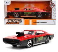 1970 Dodg-e Charger R/T Voodoo Charger Red and Black Bigtime Muscle Series 1/24 Diecast Model Car by Jada 32703