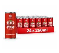 Big Tom Spiced Tomato Juice for Bloody Mary Mix, 250ml Can, (Pack of 24)