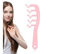Big Tooth Detangler Comb | Portable Z Shape Wide Tooth Distribution Seam Slit Comb - Detangler Shower Brush Salon Styling Tool For Professional Hair Care
