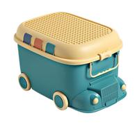 Big Toy Box Funny Car Shaped Organizer Bin with Wheels
