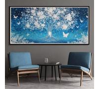 Big Tree Diamond Art Kits Adults, DIY 5D Large Diamond Painting Butterfly Crystal Art Kits 11.8 x 31.5 Inch, Embroidery Cross Stitch Canvas Painting by Numbers for Home Wall Decor Gifts (RD8)