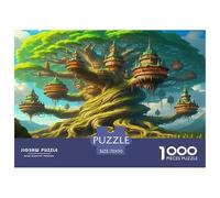 Big Tree House 1000 Piece Nature Jigsaw Puzzle for Adults And Kids Challenging Puzzle Games 1000 Pieces Beautiful Decoration Puzzle Challenge High Difficulty 70x50cm/1000pcs