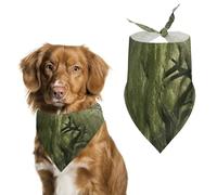 Big Trees Dog Bandanas for Feeding Grooming, Triangle Pet Bibs for Cats & Dogs Washable Fashion Pets Scarf for Party Travel 27.6 X 11.8 Inch
