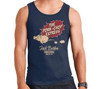 Big Trouble in Little China Inspired Pork Chop Express Men's Vest Navy Blue