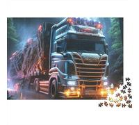 Big Truck 1000-Piece Fantasy Thick Cardboard Puzzle Bundle 12+ Cognitive Development Kids Beginners Christmas Birthday Family Puzzle Gift 70x50cm/1000pcs