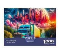 Big Truck 1000 Piece Jigsaw Puzzle For Adults Challenging Game Stress Relief Puzzle Exercise The Memory of The Brain for The Whole for Women, Gifts for Men 70x50cm/1000pcs