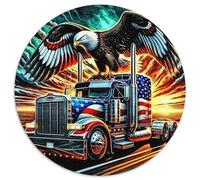 Big Truck 1000 Piece Jigsaw Puzzle For Adults Challenging Game Stress Relief Puzzle Exercise The Memory of The Brain for Men, Women, Elders, Seniors 1000pcs (67.5x67.5cm)