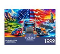 Big Truck 1000 Piece Jigsaw Puzzle for Adults Educational Challenge Adults Age 12 Years Up - Challenge Edition Hard Puzzle for 38x26cm/1000pcs Family Decorations