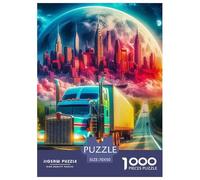 Big Truck 1000 Piece Jigsaw Puzzle For Adults Educational Games Stress Relief Puzzle Cultivate The Spirit of Teamwork for The Whole for Women, Gifts for Men 70x50cm/1000pcs