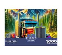 Big Truck 1000 Piece Jigsaw Puzzle For Adults Educational Games Stress Relief Puzzle Exercise The Memory of The Brain for Adults And Kids, Age 12 Years Up 38x26cm/1000pcs