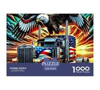 Big Truck 1000 Piece Jigsaw Puzzle for Adults - Monster Truck Unique, Challenging, Family Activity, Collectible, 'What Happens Next' 70x50cm/1000pcs