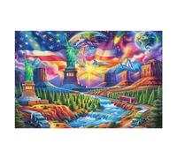 Big Truck 1000 Piece Jigsaw Puzzle for Adults Teens Car Study Break Relaxation Brain Exercise Colourful Design Great Gift for Students 1000 PCS