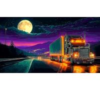 big-truck 1000 Piece Jigsaw Puzzles for Adults Family Challenge Toys Jigsaw Puzzle Home Decors for Adults and Kids Age 12 Years Up 75x50cm/1000pcs