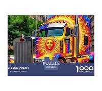 Big Truck 1000 Piece Puzzle For Adults And Kids Whimsical Challenge Perfect for Relaxation Educational Games 38x26cm/1000pcs