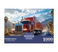 Big Truck 1000 Pieces Jigsaw Puzzles For Adults Challenging Game Stress Relieving Entertainment Exercise The Memory of The Brain For Adults Gifts 38x26cm/1000pcs