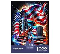 Big Truck 1000 Pieces Jigsaw Puzzles with Paper Art Creativity & Gift Giving Adult Fun Challenges 38x26cm/1000pcs