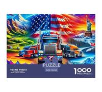 Big Truck 1000 Pieces Paper Jigsaw Puzzle Vibrant Colors Colorful Jigsaws Floral Anime Style For Adults And Kids Gifts 70x50cm/1000pcs