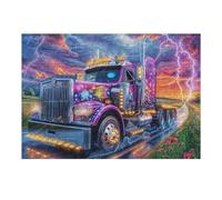 Big Truck 300 Piece Jigsaw Puzzle for Adults Teens Car Study Break Relaxation Brain Exercise Colourful Design Great Gift for Students 300 PCS
