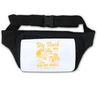 Big Truck Iron and Wheels Waist Bag Fanny Pack White