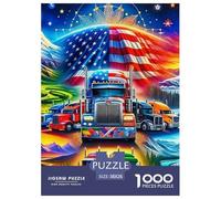 Big Truck Jigsaw Creative Suitable for Adults And Kids 1000 Piece Fun Challenging Unique Home Decor 38x26cm/1000pcs