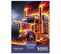Big Truck Jigsaw Puzzles for Adults Kids 1000 Piece Impossible Challenge Toy Educational Games Home Decoration Age 14+ Family Game Night Brain Teaser 70x50cm/1000pcs