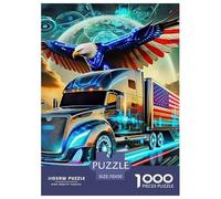 Big Truck Jigsaw Puzzles for Adults Kids 1000 Pieces Great Gifts Challenge Toy Educational Game Wall Hanging Art Difficult Puzzles Adults Only 70x50cm/1000pcs