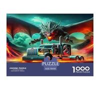 Big Truck Jigsaw Puzzles for Adults Kids 1000 Pieces Impossible Challenge Toy Educational Games Home Wall Art Extreme Difficulty Gift Set Relaxation 70x50cm/1000pcs