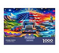 Big Truck Jigsaw Puzzles for Adults Kids 1000 Pieces Impossible Challenge Toy Educational Games Home Wall Art Extreme Difficulty Gift Set Relaxation 70x50cm/1000pcs