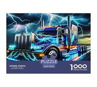 Big Truck Jigsaw Puzzles Puzzle for Adults Kids. 1000 Piece Great Gifts Challenge Toy Educational Game Home Decoration for Adults& Kids Age 14 Years Up 70x50cm/1000pcs