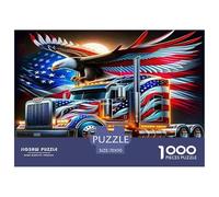 Big Truck Jigsaw Puzzles Puzzle for Adults Kids. 1000 Piece Great Gifts Challenge Toy Educational Game Home Decoration for Educational Games Gifts 70x50cm/1000pcs