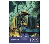 Big Truck Jigsaw Puzzles Puzzle for Adults Kids. 1000 Piece Great Gifts Challenge Toy Educational Games Home Decoration for Adults& Kids Age 14 Years Up 38x26cm/1000pcs